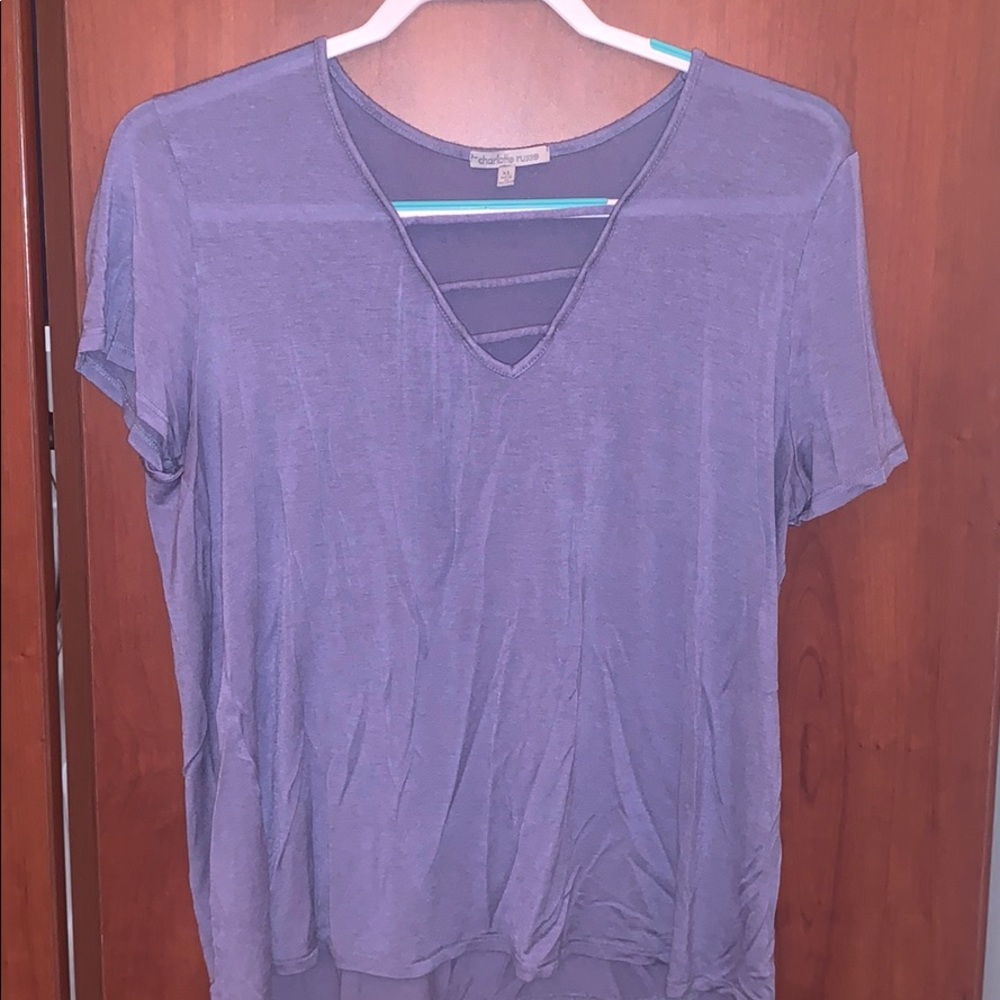Charlotte Russe ladder V-top - Picture 1 of 2